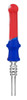 Silicone Vapor Straw w/ Quartz Tip - 7" / Colors Vary