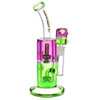 Pulsar Bicolor Glycerin Chugger Water Pipe - 9.75" / 14mm F