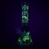 Glow Mushroom Beaker Water Pipe - 18" / 14mm F