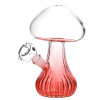 Pluming Mushroom Glass Water Pipe - 7" / 14mm F Assorted