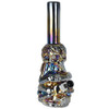 Iridescent Crouching Skeleton Soft Glass Water Pipe | 13.5" | 14mm F | Colors Vary