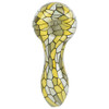 Mosaic Colorful Print Glass Hand Pipe - 3.75" / Colors Vary