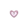 Pulsar Heart-Shaped Bowl Herb Slide | 14mm M | Pink | 9ct Display