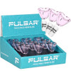 Pulsar Heart-Shaped Bowl Herb Slide | 14mm M | Pink | 9ct Display