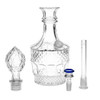 Vintage Decanter Style Glass Water Pipe w/ Cap - 8.5" / 14mm F / Colors Vary / Liquor