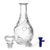 Vintage Decanter Style Glass Water Pipe w/ Cap - 9" / 14mm F / Colors Vary / Lozenge
