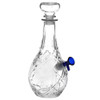 Vintage Decanter Style Glass Water Pipe w/ Cap - 9" / 14mm F / Colors Vary / Lozenge