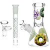 Pulsar Forbidden Donuts Design Series Glass Beaker Water Pipe - 8" / 14mm F