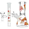 Pulsar Pizza Design Series Glass Beaker Water Pipe - 8" / 14mm F