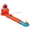 Fujima Octopus Incense Burner with Faux Plant - 12.5" Fujima Octopus Incense Burner with Faux Plant - 12.5"