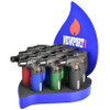 Newport Single Flame Torch Lighter - 4.6"/Asst /12PC DISP