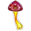 Amanita Mushroom Fumed Glass Hand Pipe - 4.75"