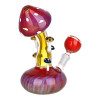 Mushroom Collective Bent Neck Glass Water Pipe - 5.25" / 10mm F Mushroom Collective Bent Neck Glass Water Pipe - 5.25" / 10mm F