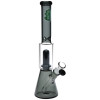 SeshGear Double Chamber Glass Beaker Water Pipe - 12" / 14mm F / Colors Vary