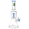 SeshGear 2-Step Glass Beaker Water Pipe - 11.75" / 14mm F / Colors Vary