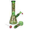 Pulsar Greatest Hits Series Glow Herb Pipe Duo - Shroomiez / 10" / 14mm F