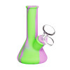 Silicone Beaker Travel Water Pipe- 5" / 14mm F / Colors Vary