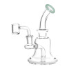 No Muss, No Fuss Bell Style Glass Dab Rig - 6.25" / 14mm F / Colors Vary