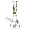 Turn On Your Hemp Lights Beaker Glass Water Pipe - 9.75" / 14mm F / Colors Vary