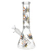 Turn On Your Hemp Lights Beaker Glass Water Pipe - 9.75" / 14mm F / Colors Vary
