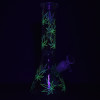 Turn On Your Hemp Lights Beaker Glass Water Pipe - 9.75" / 14mm F / Colors Vary