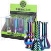 SeshGear Electroplated Glass Mini Water Pipe - 6" / Grommet / Assorted Styles/6CT DISPLAY SeshGear Electroplated Glass Mini Water Pipe - 6" / Grommet / Assorted Styles/6CT DISPLAY