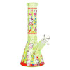 Hi Kitty Neon Beaker Glass Water Pipe - 10" / 14mm F / Colors Vary