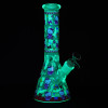Hi Kitty Neon Beaker Glass Water Pipe - 10" / 14mm F / Colors Vary