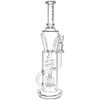 Pulsar Twister Recycler Water Pipe - 14.5" / 14mm F