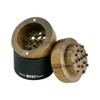 RYOT Wood GR8TR w/ Clear Jar Body and Wood Top Matte Black - Walnut Top