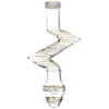 Striped Zig Zag Glass Steamroller - 8.5"