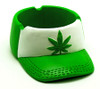 Hemp Leaf Baseball Cap Ashtray - 6.5" / 4"