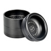 4pc Stache Products BIG Grynder w/ Ash Tray Top - 75mm Black