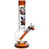 12" Pulsar Jack-O-Lantern Round Ball Glass Water Pip/ 14mm F