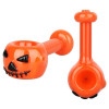 4" Jack-O-Lantern Glass Hand Pipe