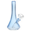 Sleek Art Deco Mini Glass Beaker Water Pipe - 5.5" / 10mm F / Colors Vary