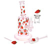 Pulsar Fruit Series Glow In The Dark Dab Rig Kit - 8" / 14mm F Strawberry Cough Glow