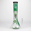 Infyniti Untamed Collection - 14" Beaker w/ 12-Arm Tree Perc Ice Pinch, Green Frog