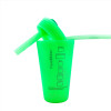 Piece Maker - Kommuter with Silipint - Silicone Drink Cup Topper w/ Cup Glow Green