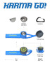 Piece Maker Karma Go! Pipe w/ Carabiner Blue