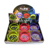 3.5in Glass Ashtrays - Trippy Vibes 6ct Display