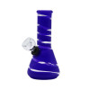 6" Bubble Stripe Mini Beaker - Colors Vary