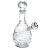 SeshGear Vintage Decanter Style Glass Water Pipe - 10.75"  / 14mm F / Round Lotus / Colors Vary