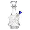 SeshGear Vintage Decanter Style Glass Water Pipe - 9.5" / 14mm F / Sun Flower / Colors Vary