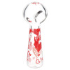 Pulsar Valentine's Hearts n Roses Glass Beaker Water Pipe & Hand Pipe Set - 10" / 14mm F