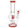 Pulsar Cupids Heart Bubble Base Glass Water Pipe 12.6" / 14mm F
