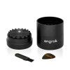 ONGROK 5 Piece Flower Tooth Storage Grinder Black