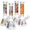 Funny Animal Beaker Glass Water Pipe - 9.75" / 14mm F / Designs Vary