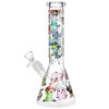 Pocket Monsters Beaker Glass Water Pipe - 10" / 14mm F