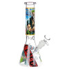 One Treasure Beaker Glass Water Pipe - 10.25" / 14mm F / Ghost (Green)